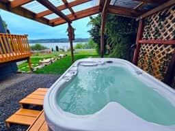 Beachfront Retreat | Hot Tub, Firepit & Sound View